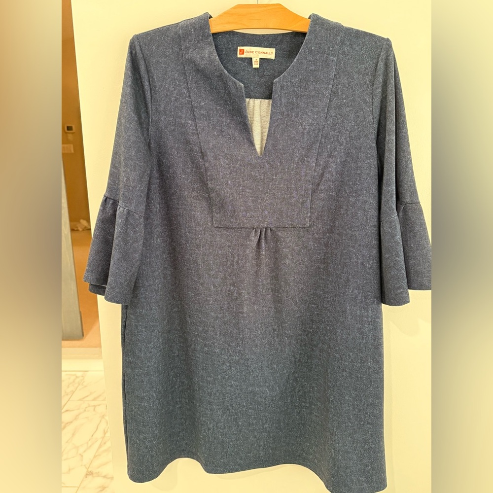 Halsbrook by Jude Connally Denim Blue Mini Dress